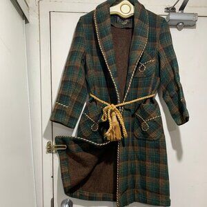 VINTAGE PALON WOOL PLAID RODE JACKETS SIZE XS